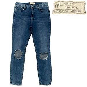 Free People Blue Skinny Jeans